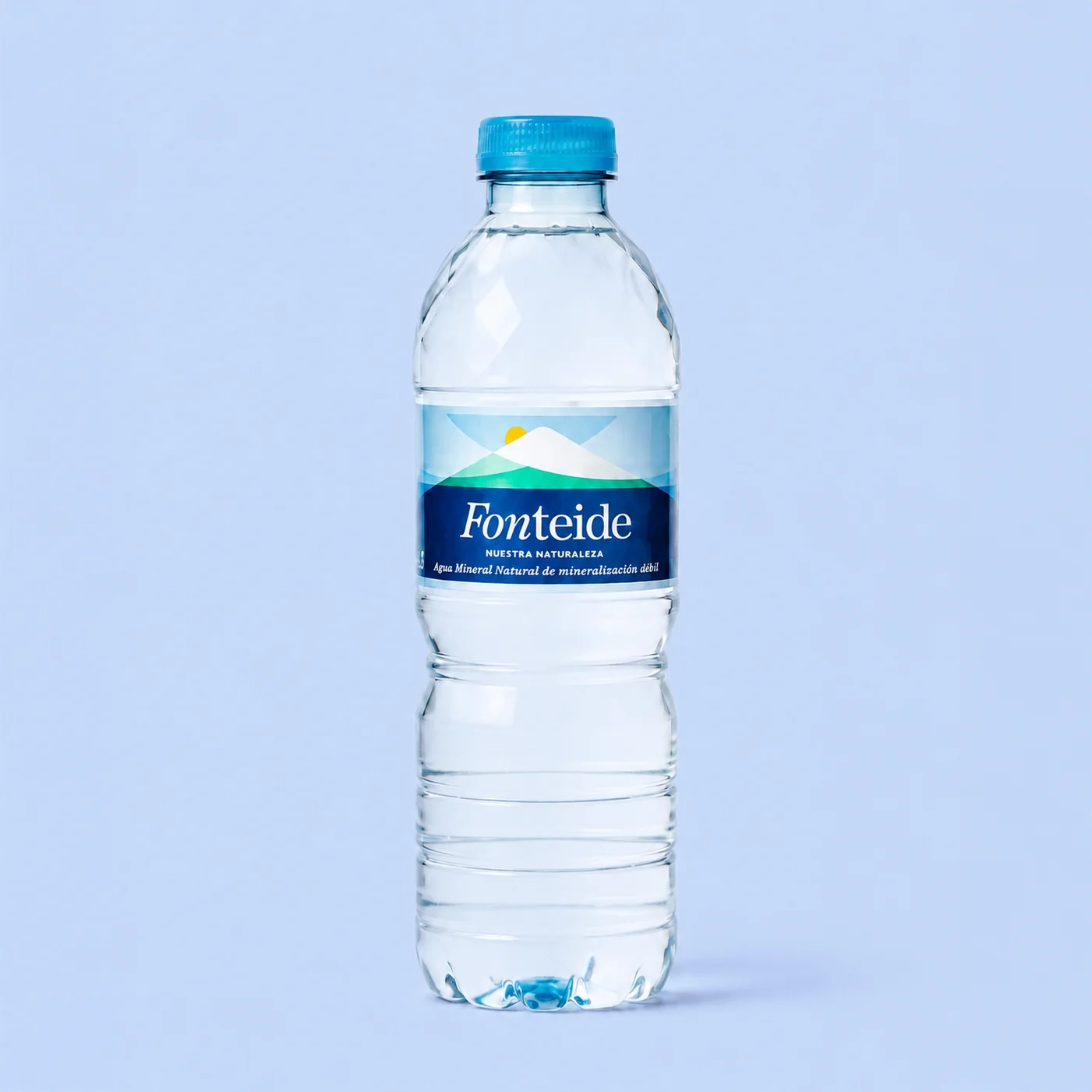 Botella de 33 cl de agua mineral natural Fonteide sin gas en PET
